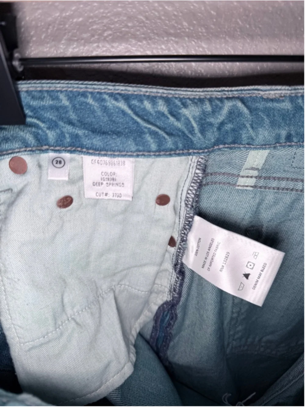 Women's GRLFRND Blue Helena High Rise Cut Off Jean Shorts Size 28